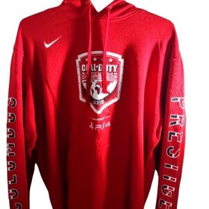 RARE Special Edition Nike Call of Duty Championship 2018 Red Hoodie with signage